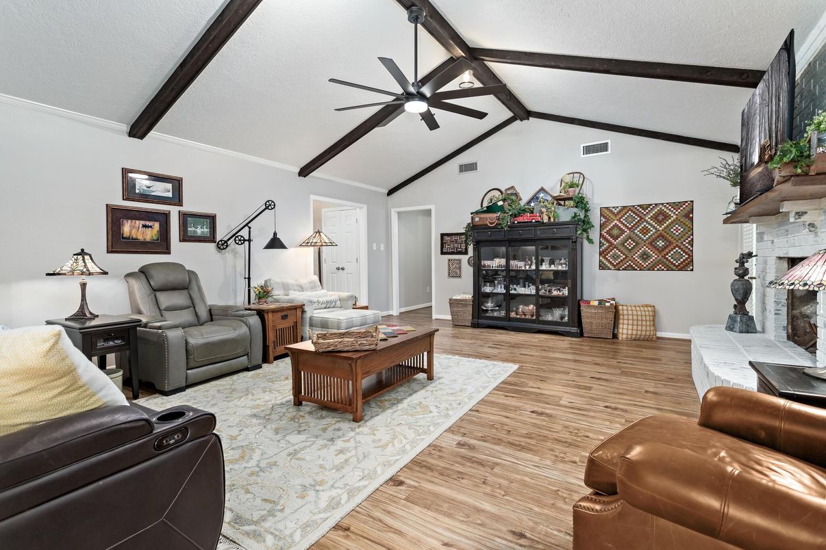 Fireplace, Interior, Living room, Wood Texture Flooring