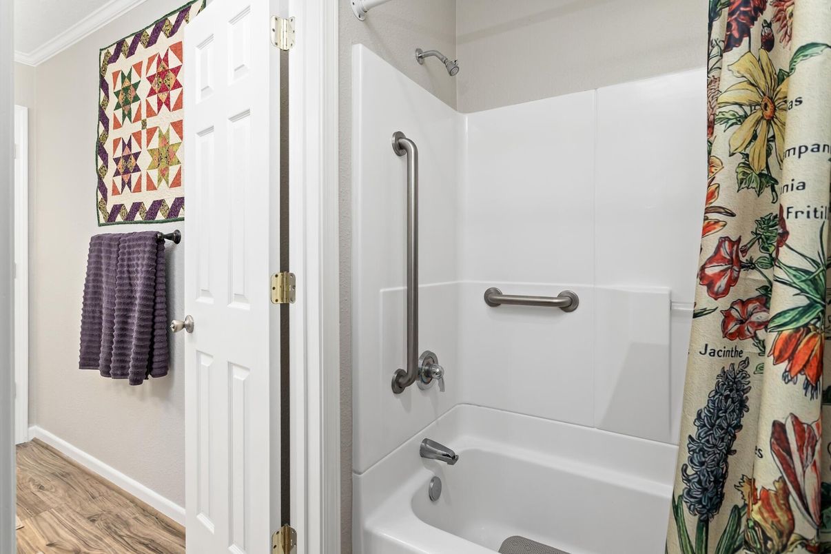 Bathroom, Interior, Wood Texture Flooring