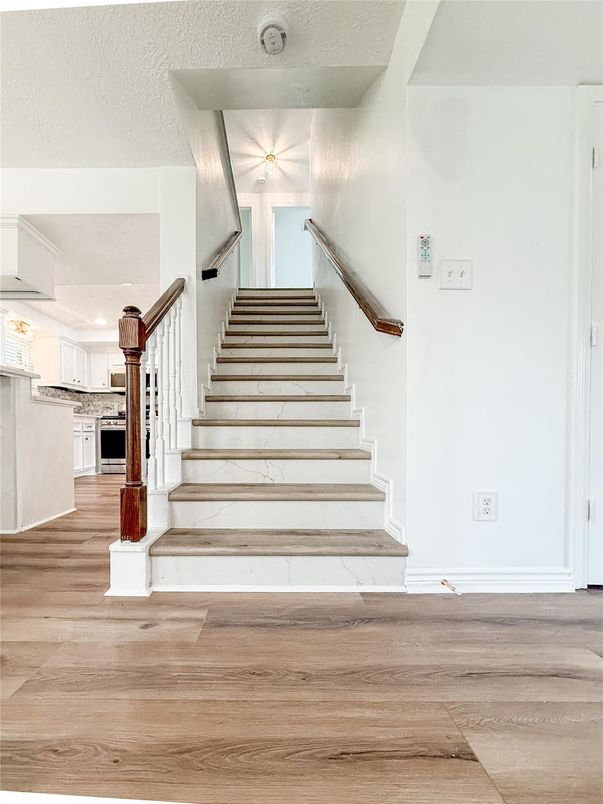 Interior, Kitchen, Wood Texture Flooring
