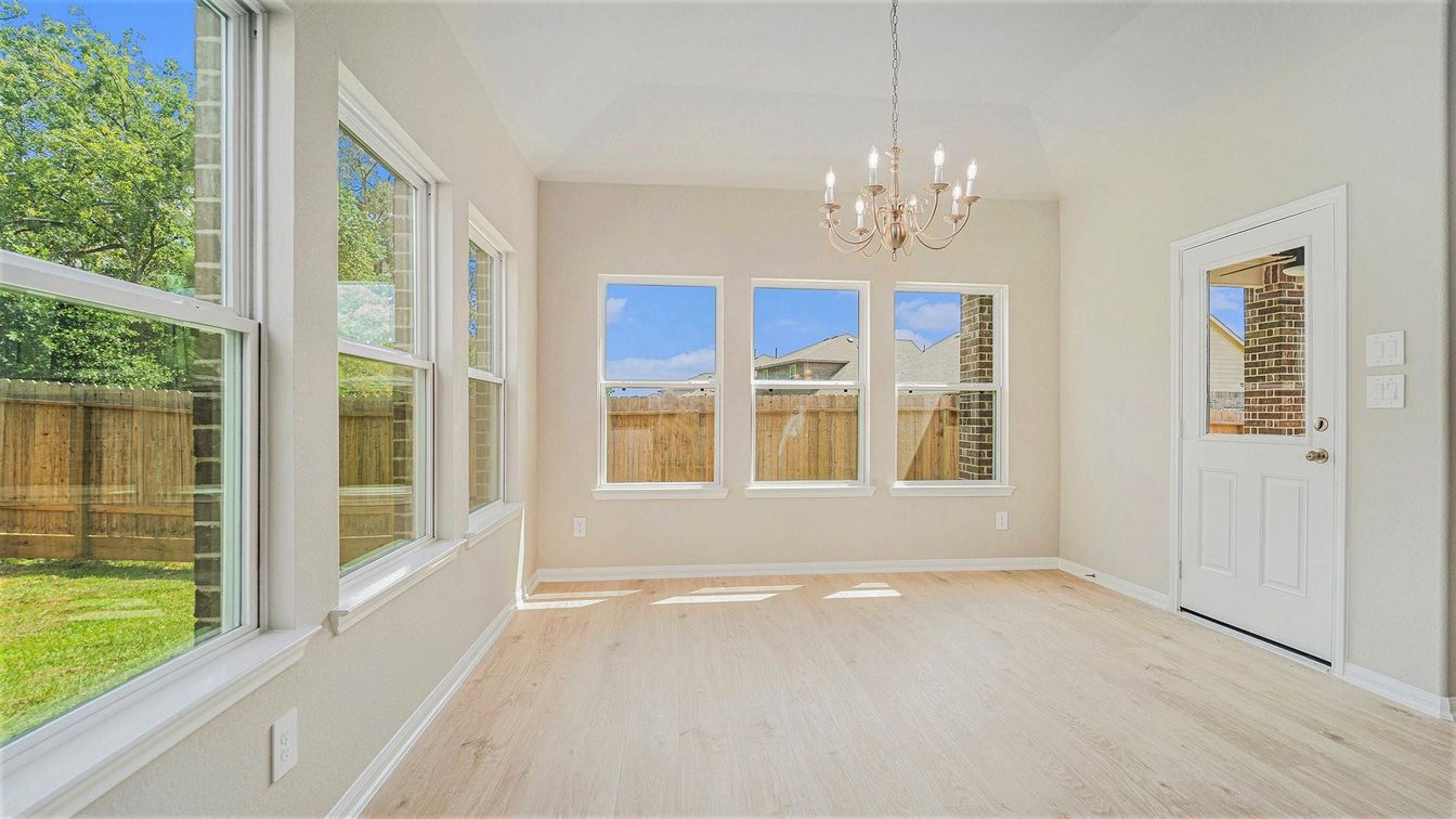 Chandelier, Empty room, Interior, Wood Texture Flooring