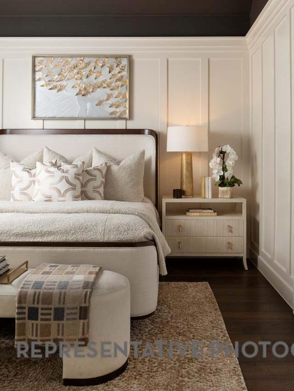 Bedroom, Interior, Wood Texture Flooring