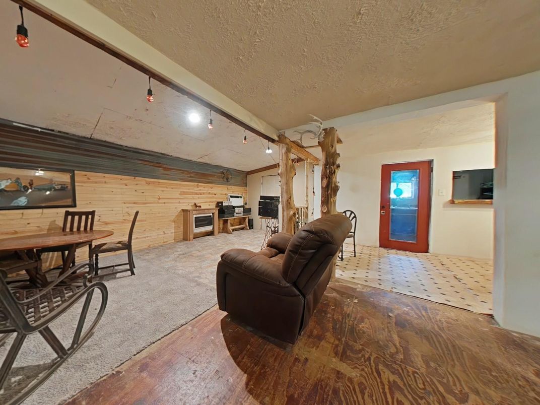 Dining room, Interior, Wood Texture Flooring, Wooden Walls