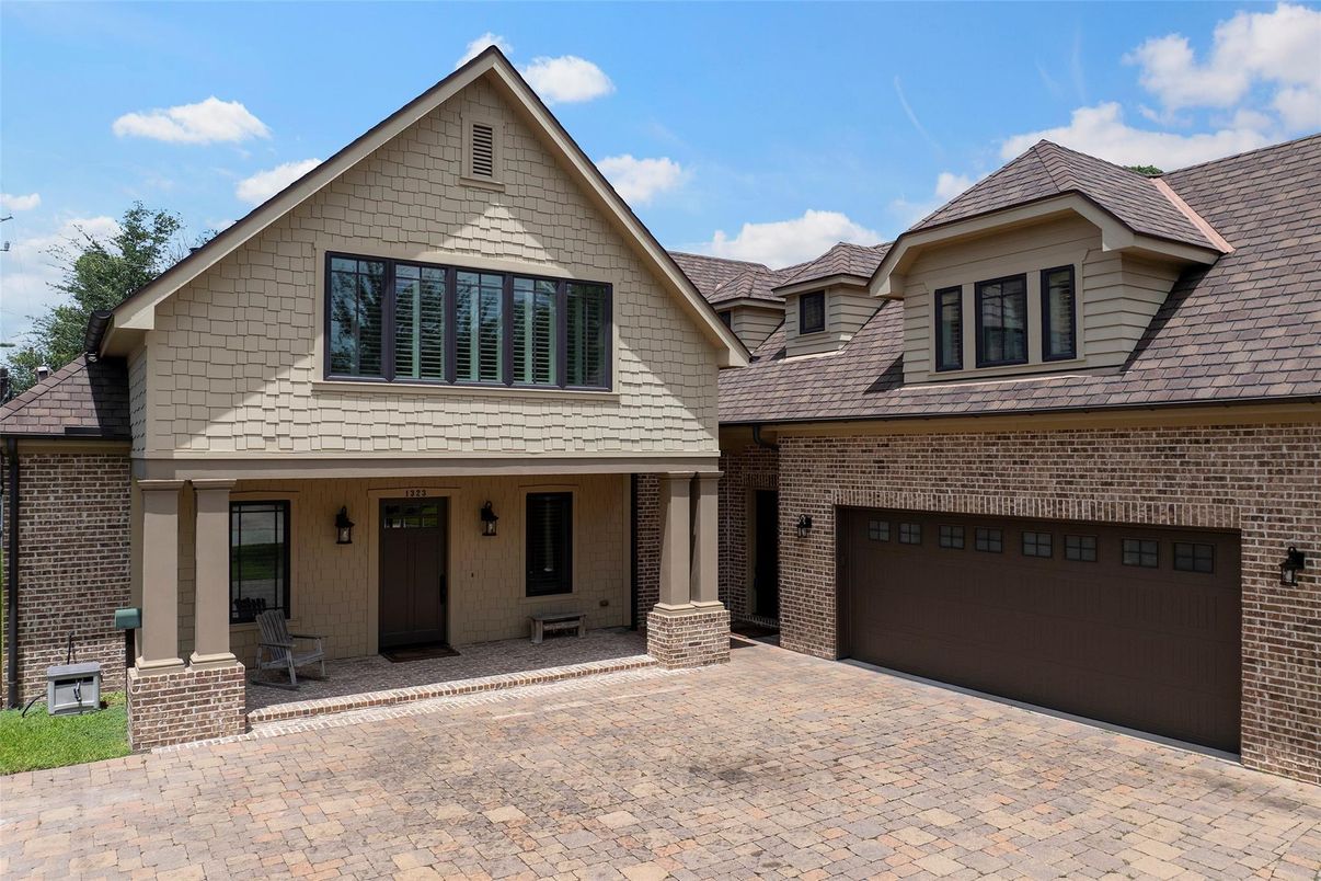 Attached, Exterior, Facade, Brick Facade, Farmhouse