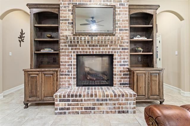 Fireplace, Interior, Stone Walls