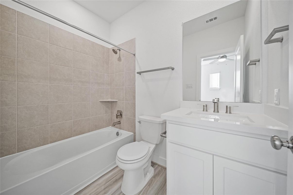 Bathroom, Interior, Wood Texture Flooring
