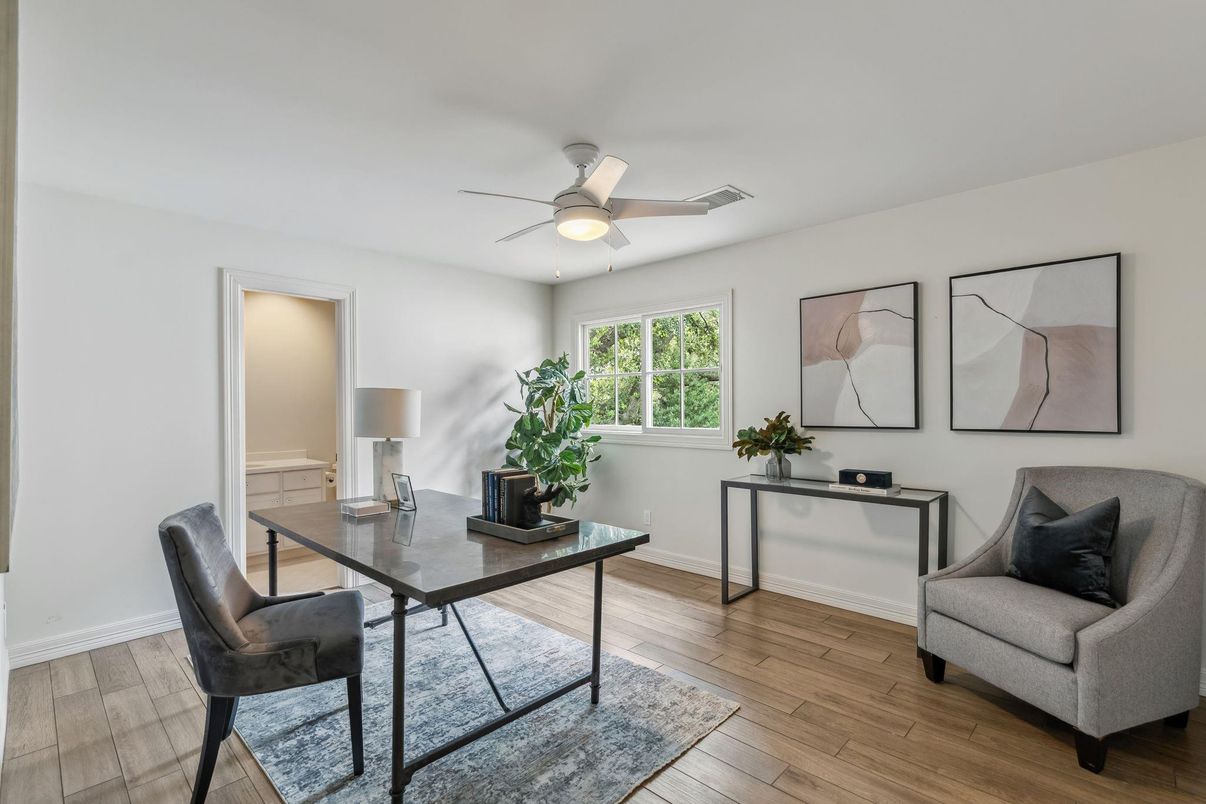 Home Office, Interior, Wood Texture Flooring