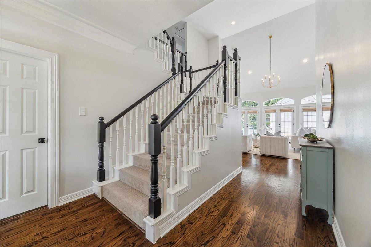 Chandelier, Interior, Pendant Lights, Recessed Lighting, Wood Texture Flooring