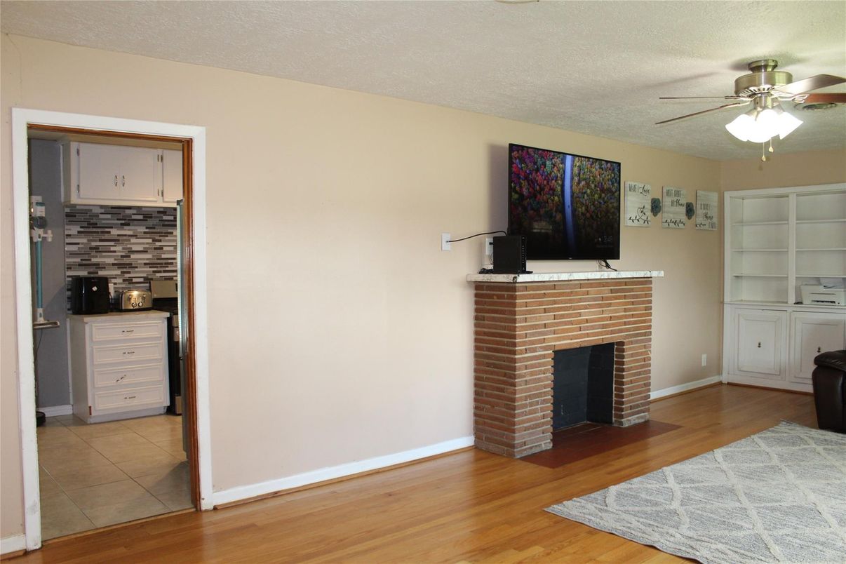 Fireplace, Interior, Wood Texture Flooring