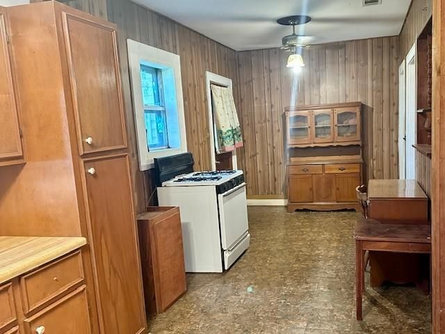 Interior, Kitchen, Wooden Walls
