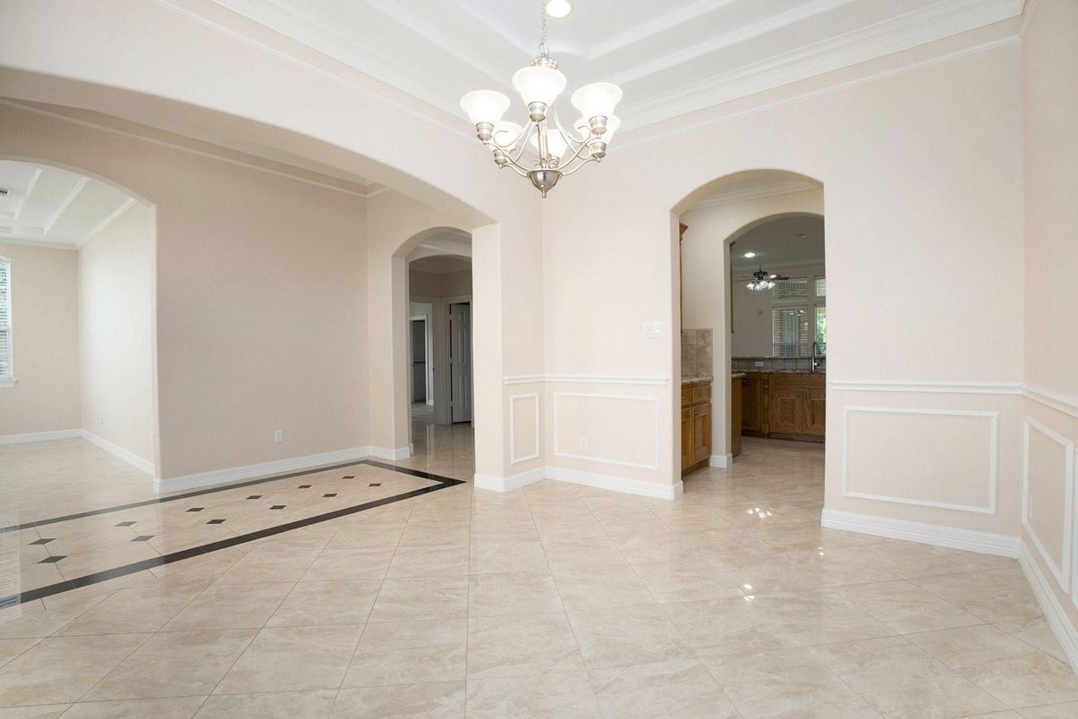 Chandelier, Empty room, Interior