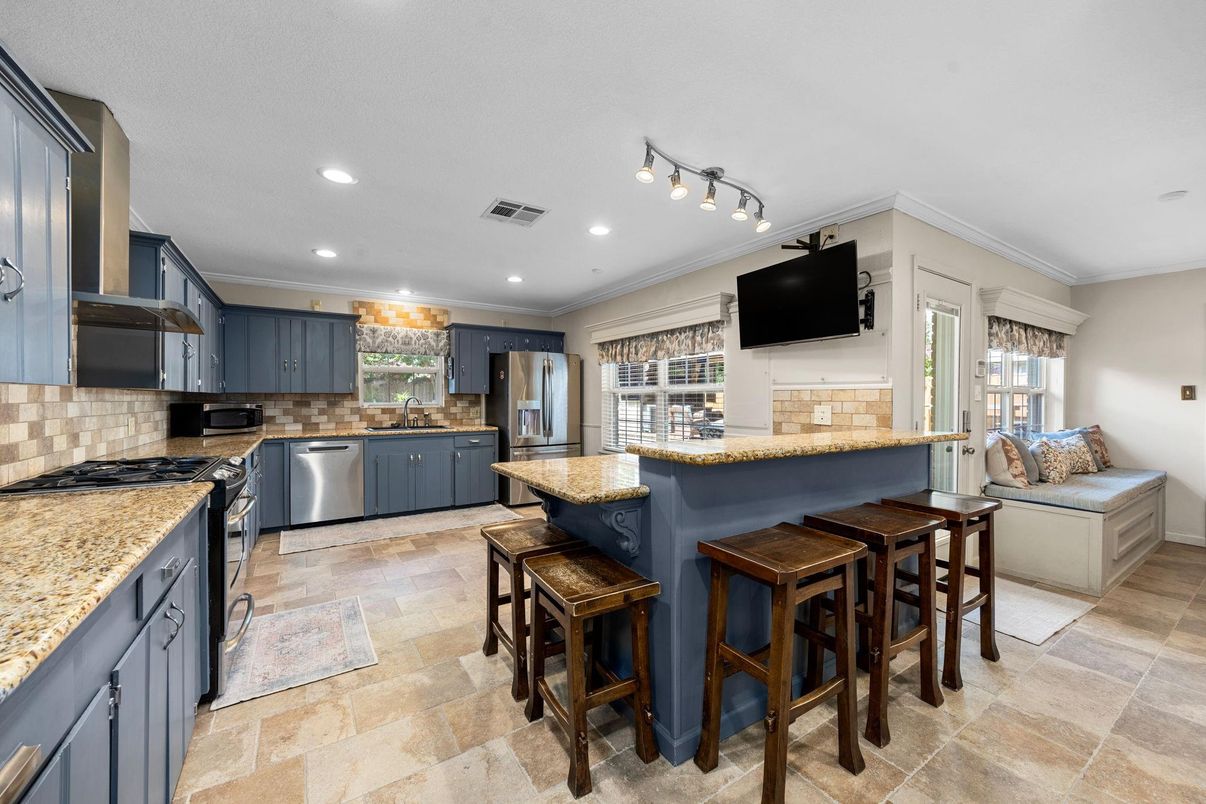 Interior, Kitchen, Recessed Lighting, Stainless Steel Appliances