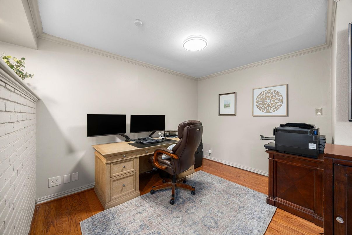 Home Office, Interior, Wood Texture Flooring