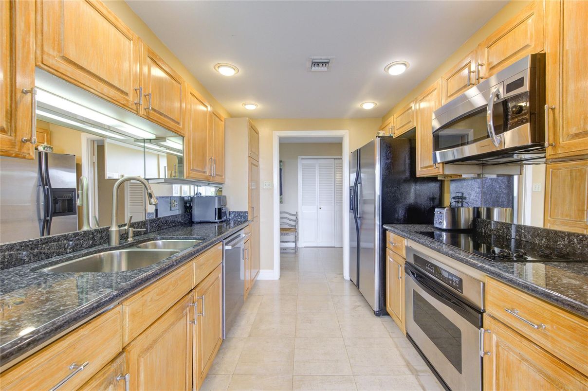 Interior, Kitchen, Recessed Lighting, Stainless Steel Appliances