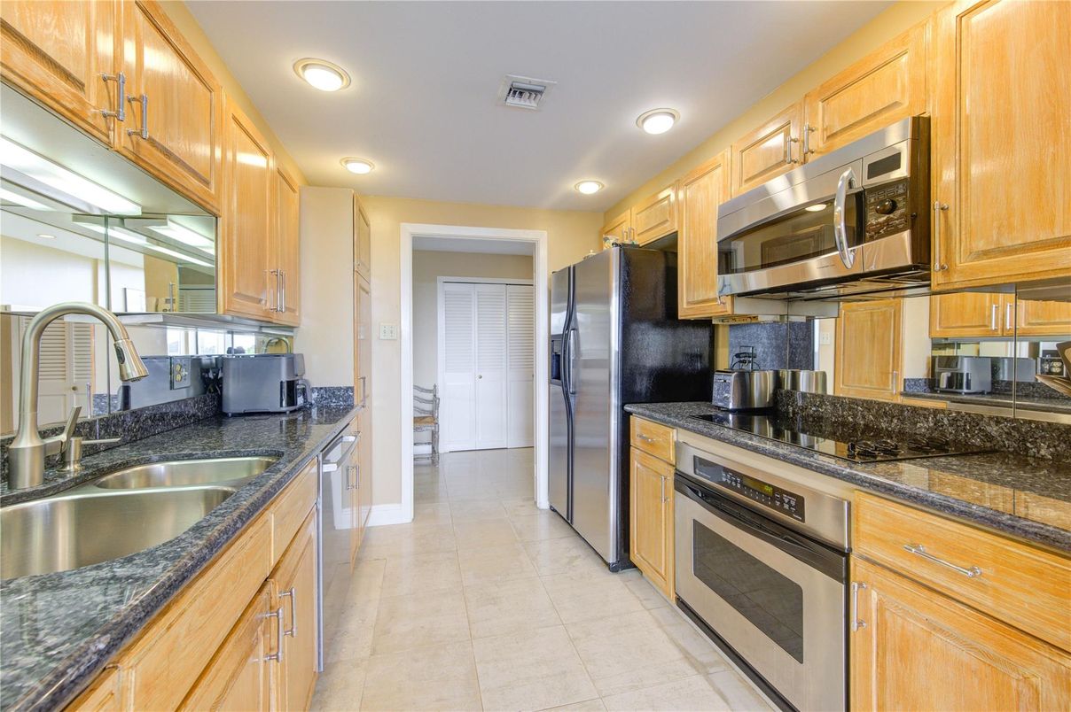 Interior, Kitchen, Recessed Lighting, Stainless Steel Appliances