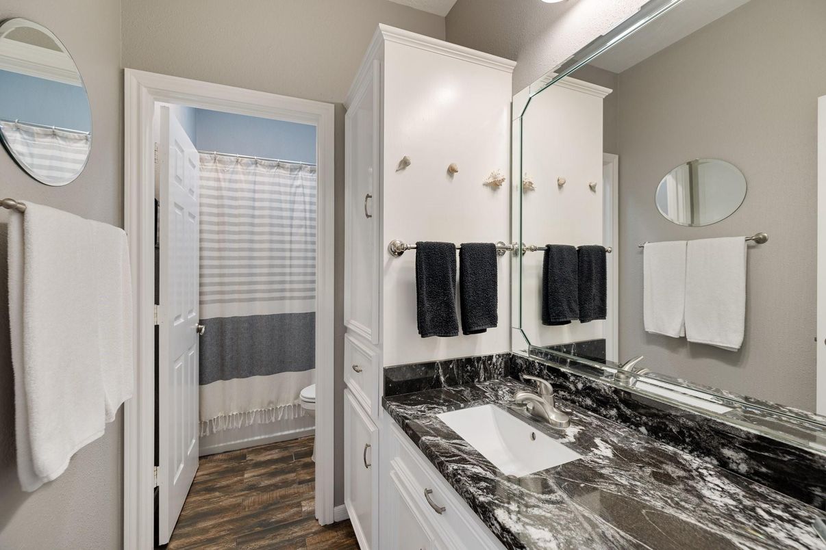 Bathroom, Interior, Wood Texture Flooring