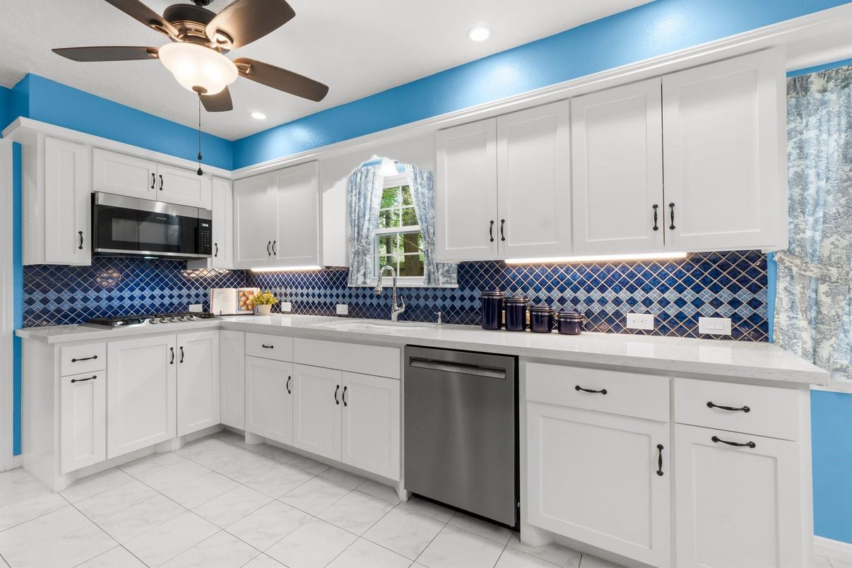 Interior, Kitchen, Recessed Lighting, Stainless Steel Appliances