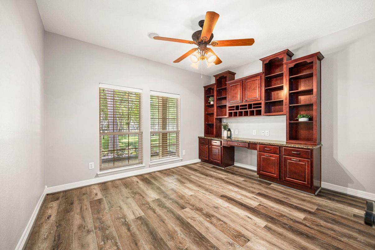 Home Office, Interior, Wood Texture Flooring