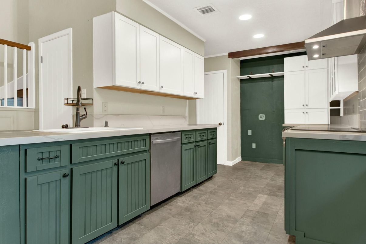 Interior, Kitchen, Recessed Lighting, Stainless Steel Appliances