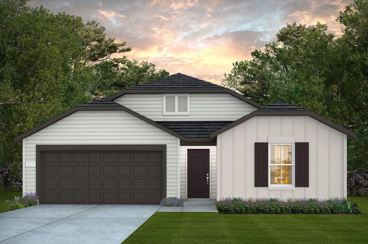Attached, Exterior, Facade, Brick Traditional