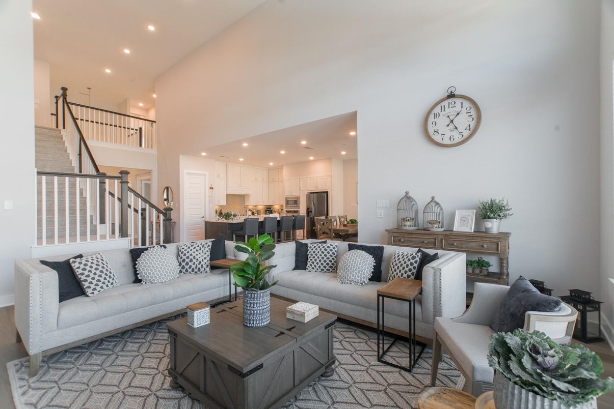 Interior, Kitchen, Living room, Recessed Lighting