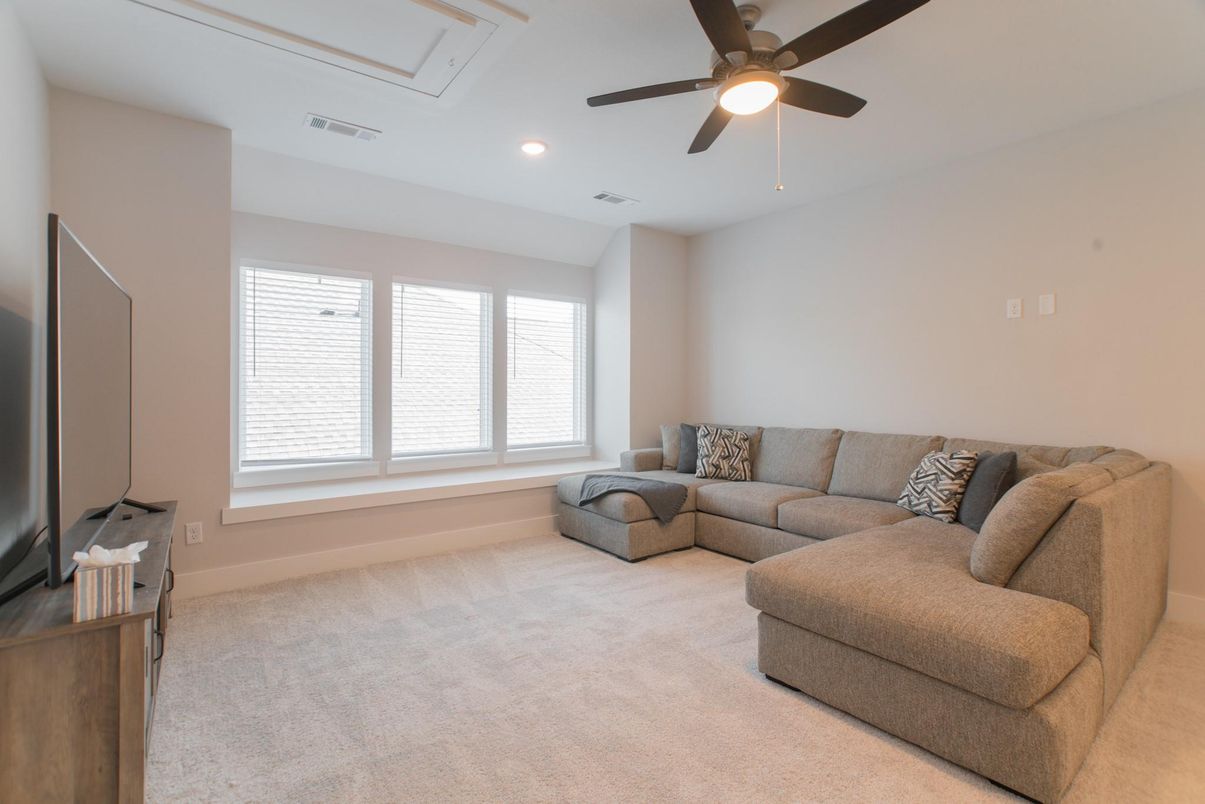 Interior, Living room, Recessed Lighting