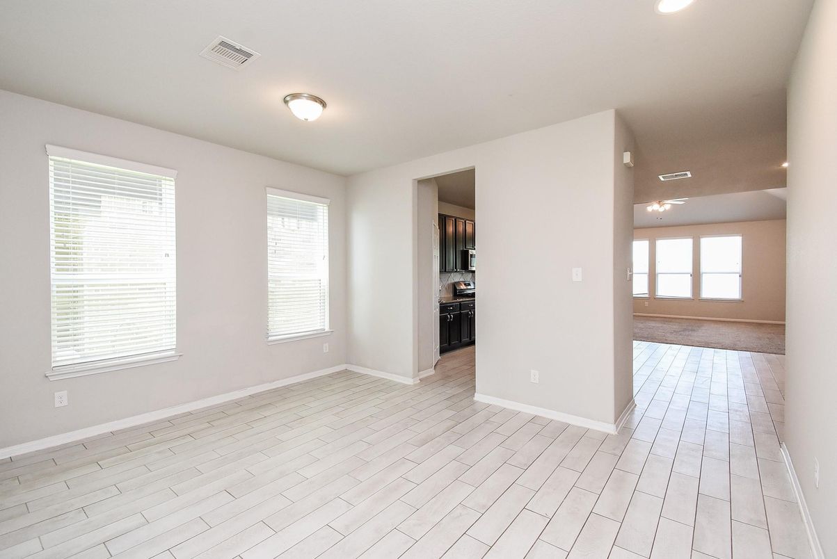 Empty room, Interior, Kitchen, Recessed Lighting