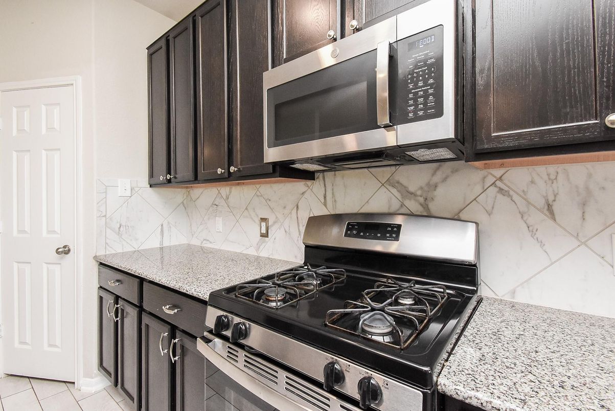 Interior, Kitchen, Marble Walls, Stainless Steel Appliances