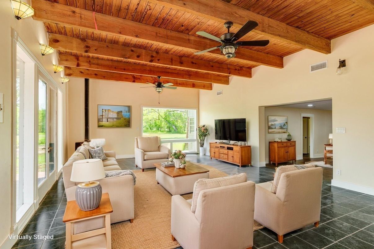Interior, Living room, Wooden Beams, Wooden Ceilings
