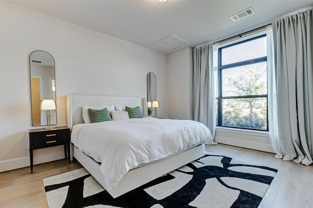 Bedroom, Interior, Wood Texture Flooring