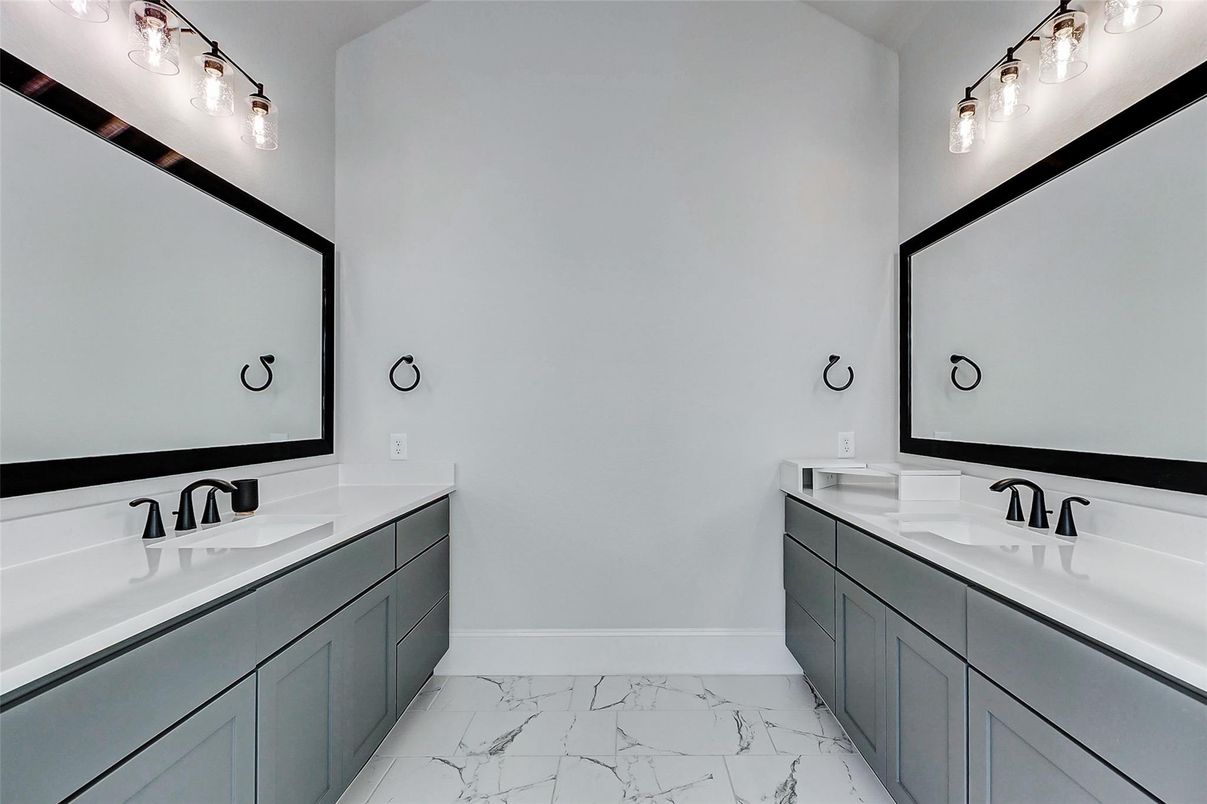 Bathroom, Dual Sink Vanities, Interior, Marble