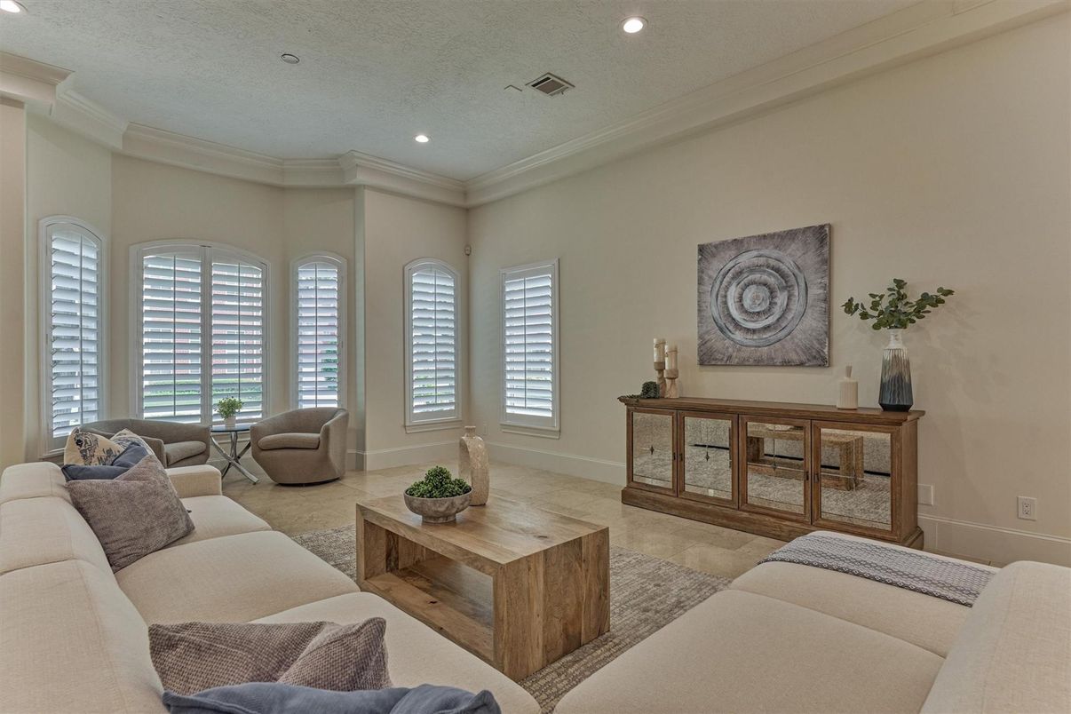 Interior, Living room, Recessed Lighting