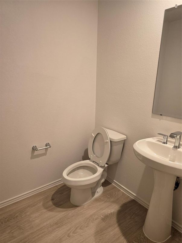 Bathroom, Dual Sink Vanities, Interior, Wood Texture Flooring