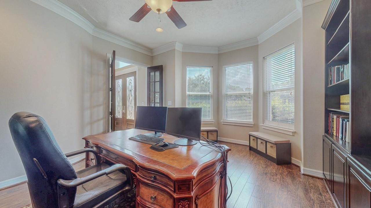 Home Office, Interior, Wood Texture Flooring