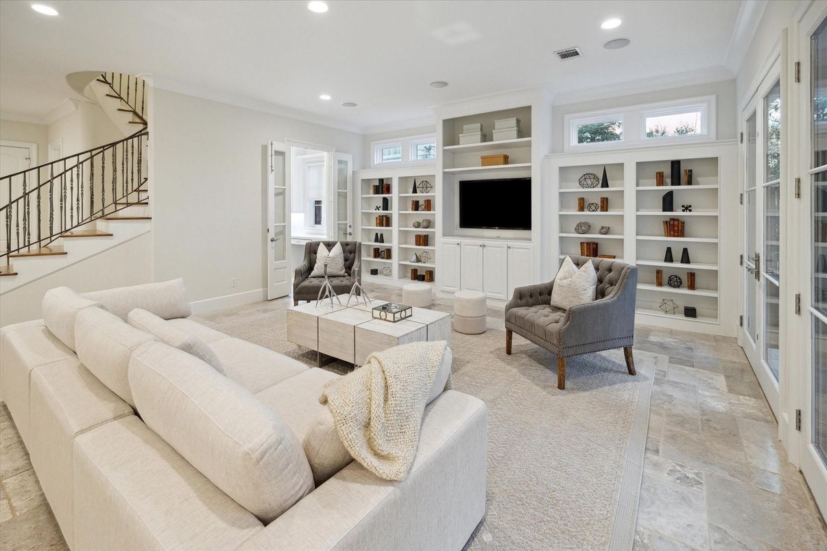 Interior, Living room, Recessed Lighting