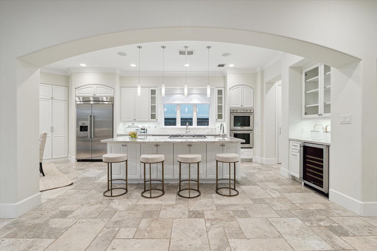 Interior, Kitchen, Pendant Lights, Recessed Lighting, Stainless Steel Appliances