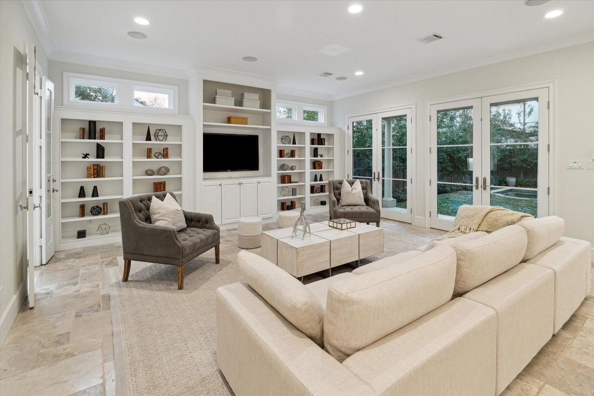 Interior, Living room, Recessed Lighting