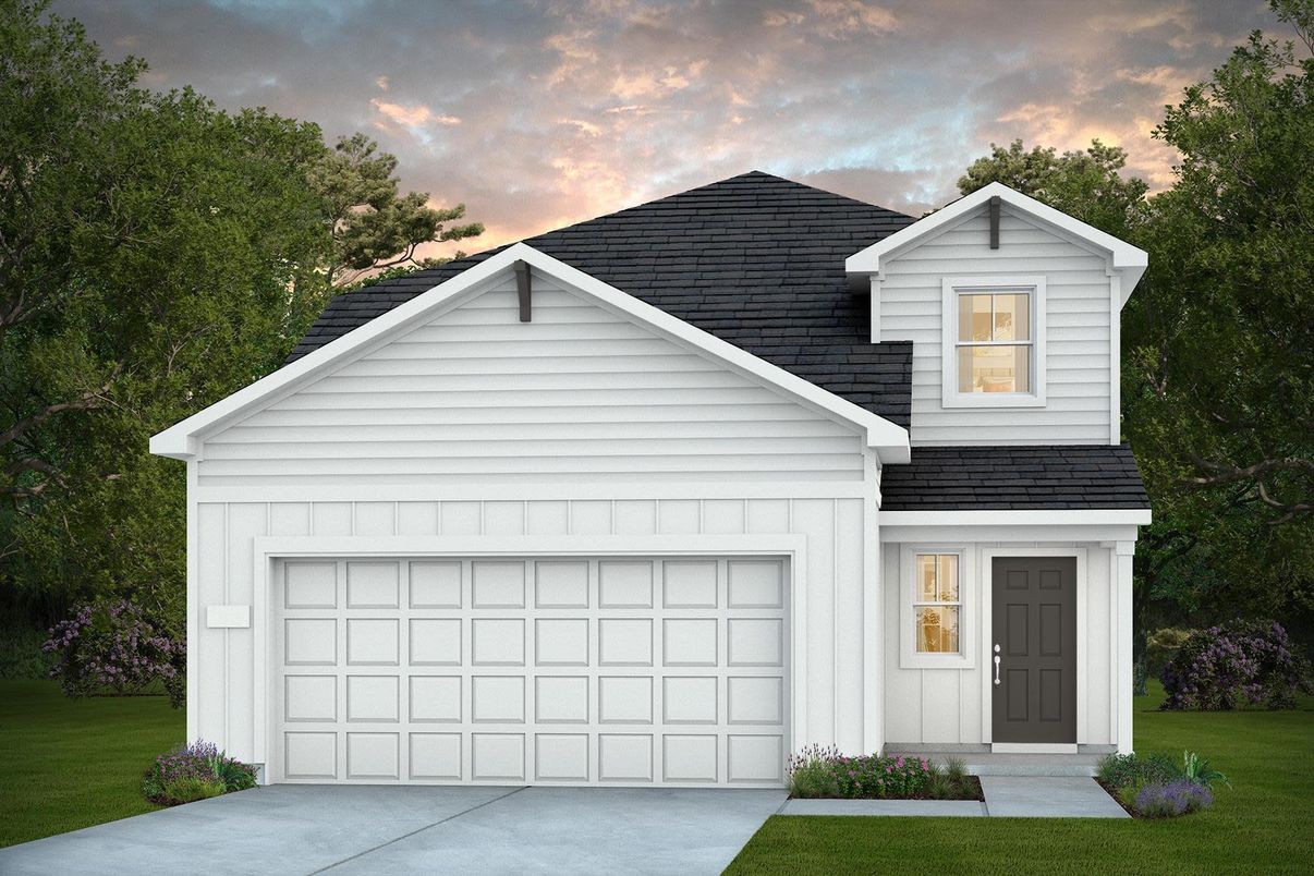 Attached, Exterior, Facade, Brick Traditional