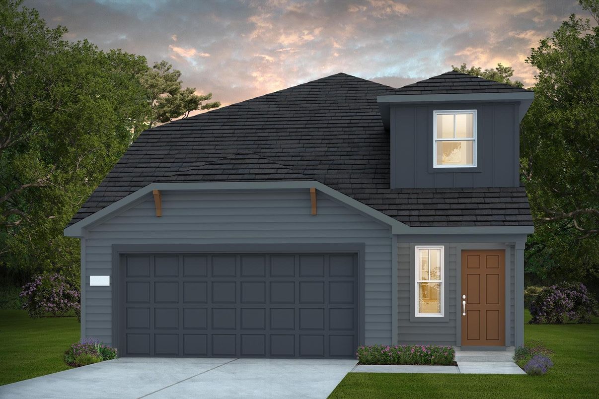 Attached, Exterior, Facade, Brick Traditional