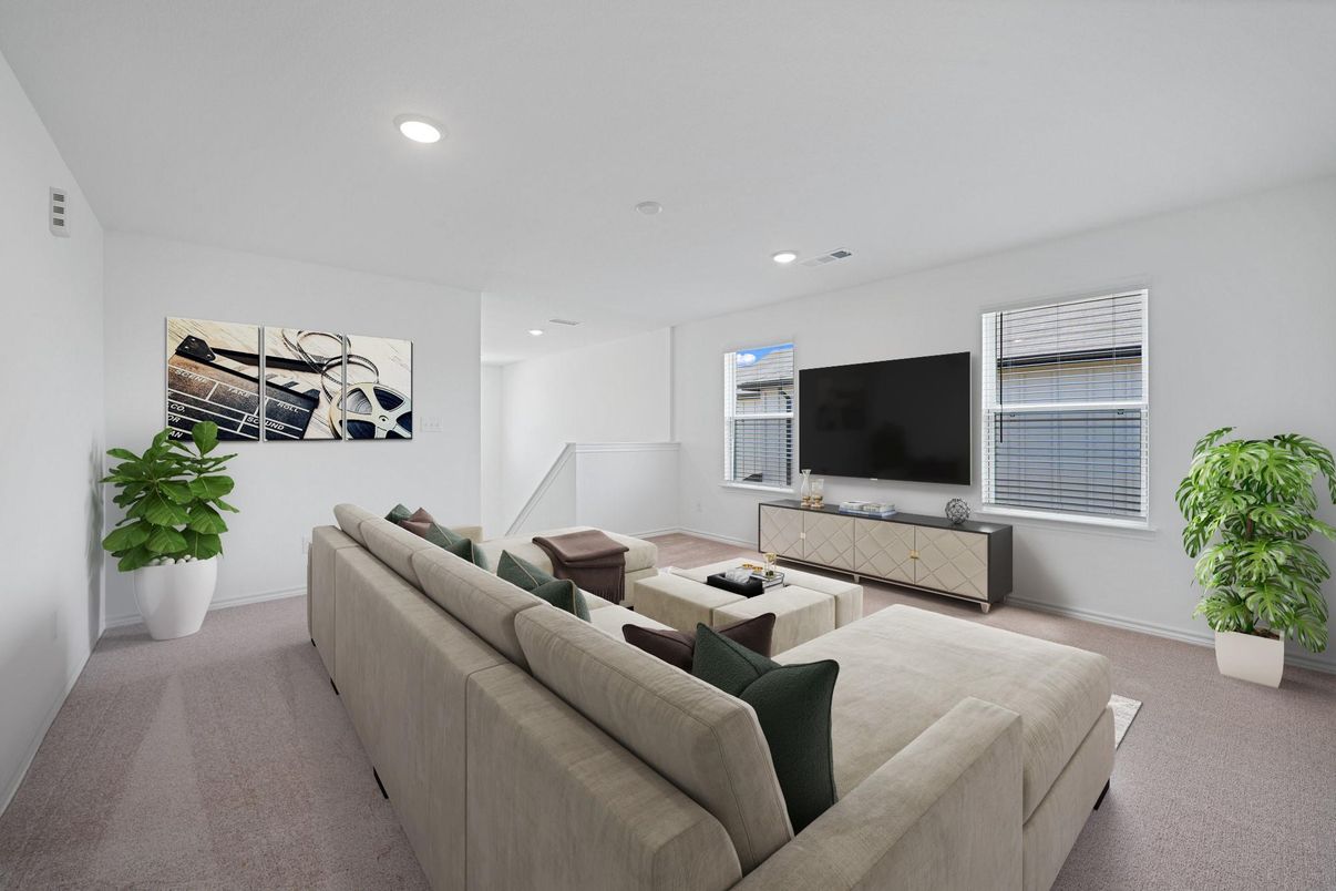 Interior, Living room, Recessed Lighting