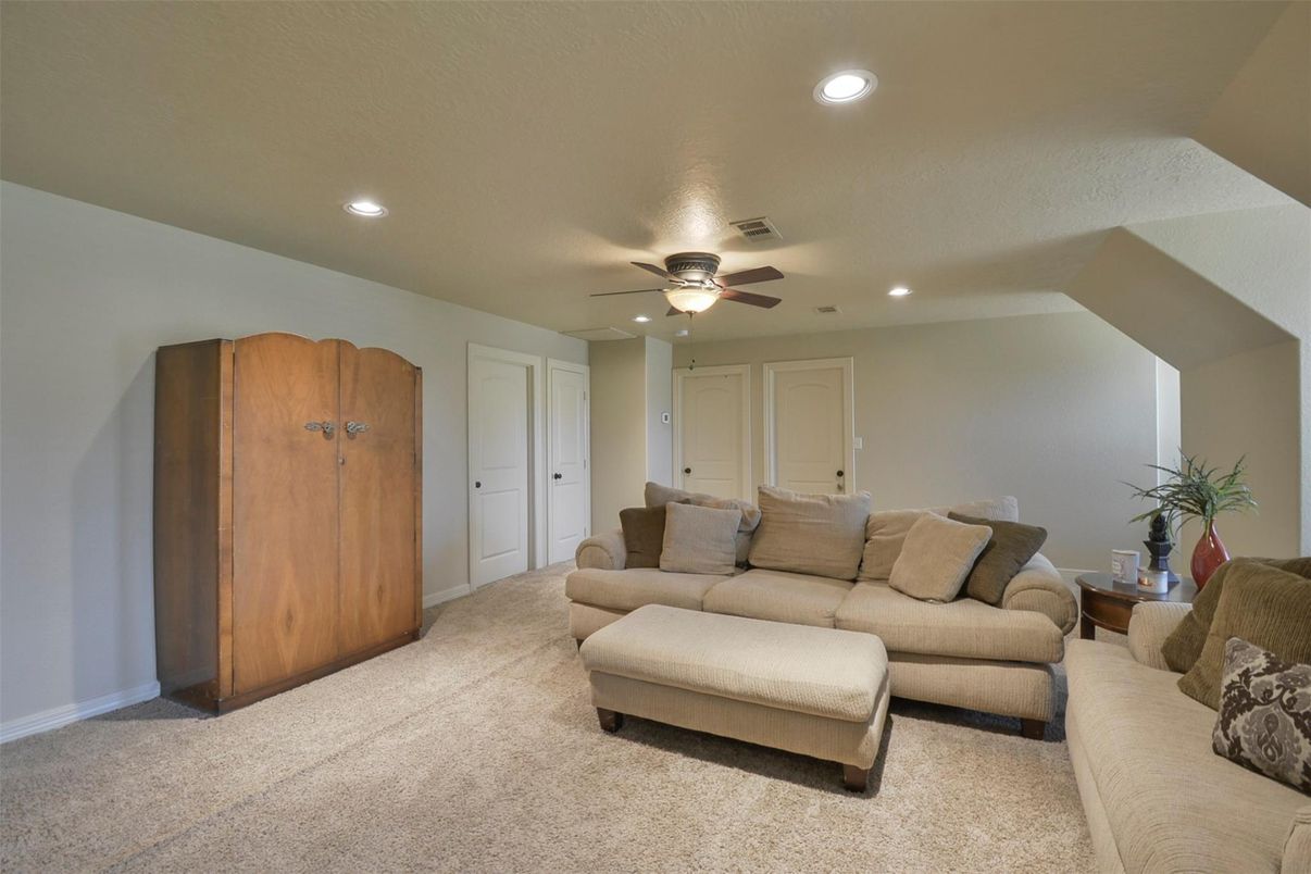Interior, Living room, Recessed Lighting