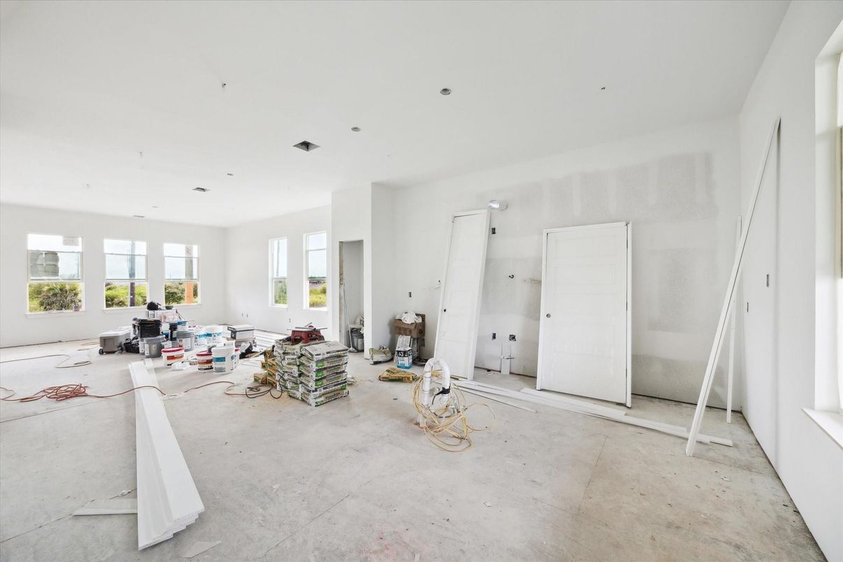 Empty room, Interior, Recessed Lighting