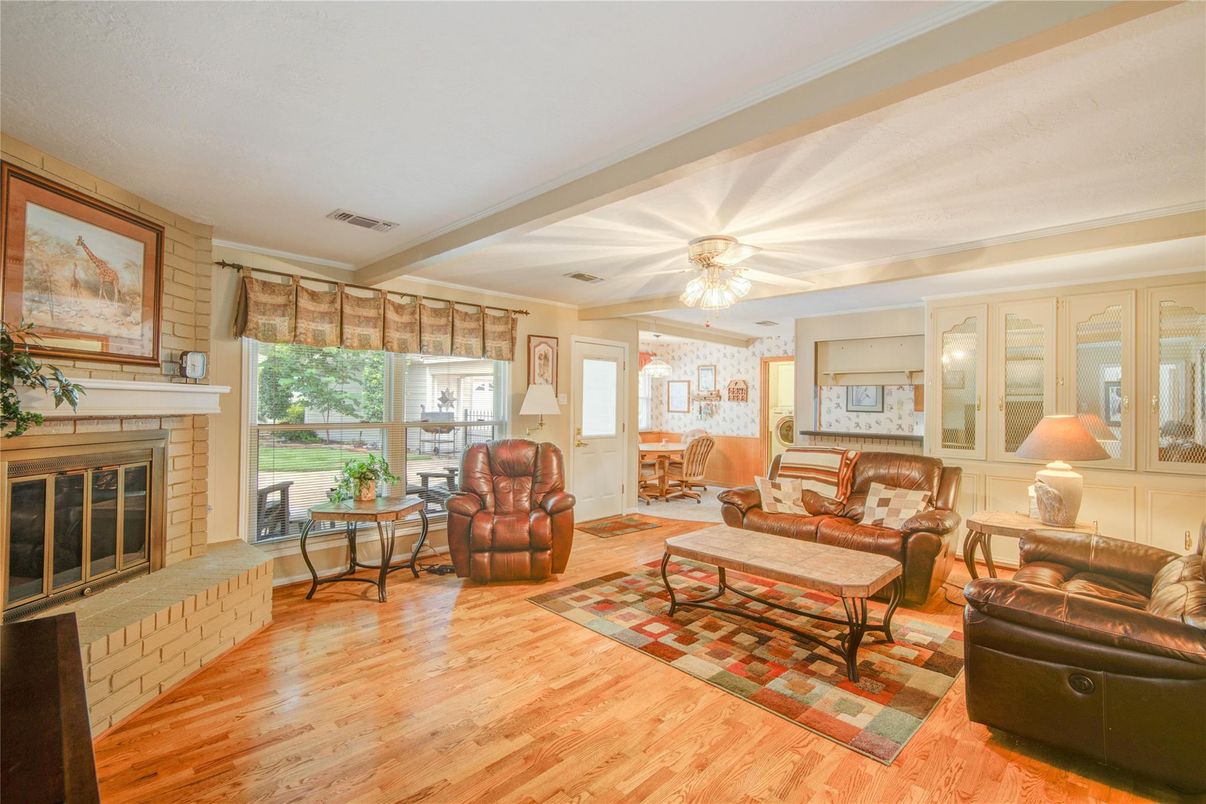 Fireplace, Interior, Living room, Wood Texture Flooring