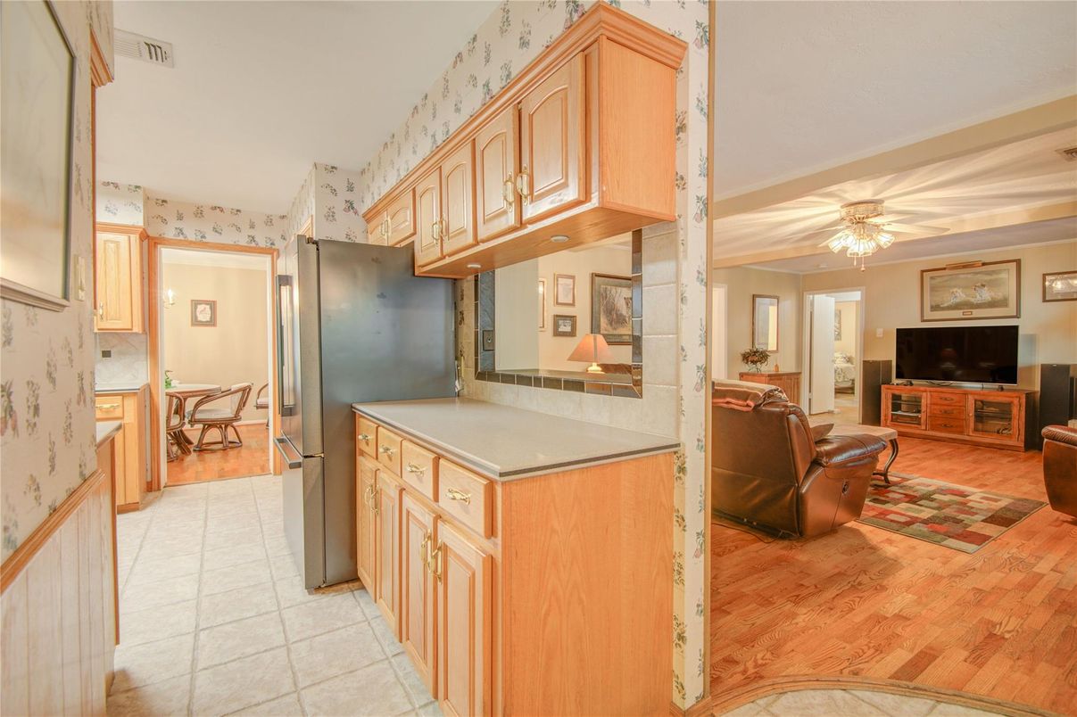 Interior, Kitchen, Living room, Wood Texture Flooring