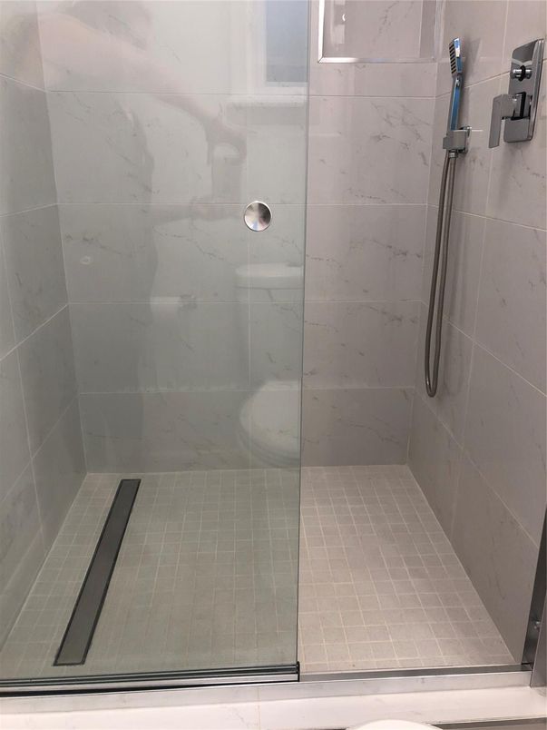 Bathroom, Glass Shower, Interior, Marble Walls