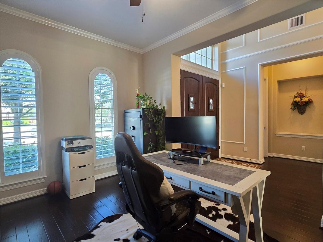 Home Office, Interior, Wood Texture Flooring