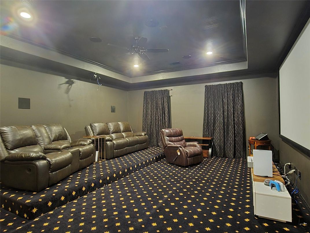 Home Theatre Room, Interior, Projection Screen, Recessed Lighting, Theatre Room