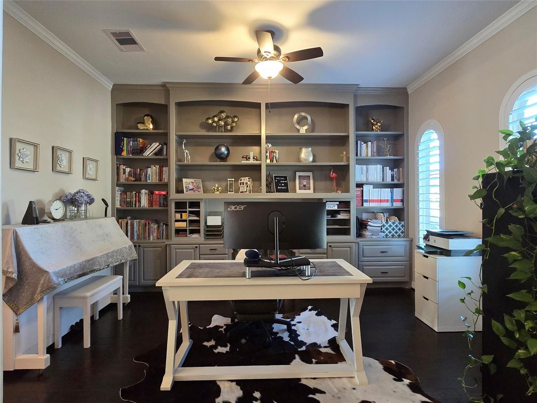 Home Office, Interior, Wood Texture Flooring