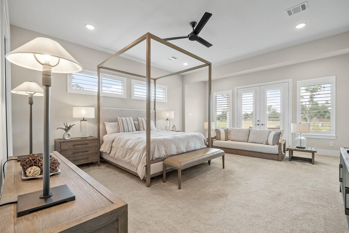 Bedroom, Interior, Recessed Lighting