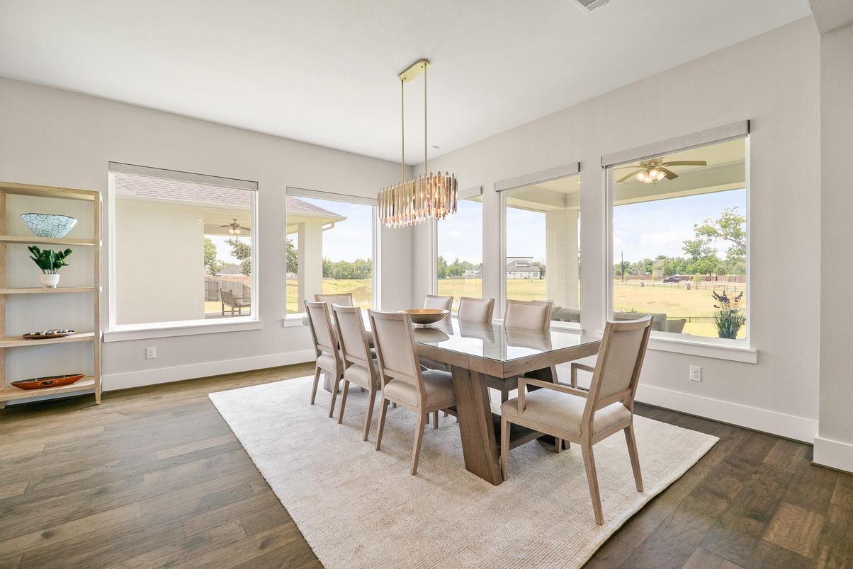Chandelier, Dining room, Interior, Pendant Lights, Wood Texture Flooring