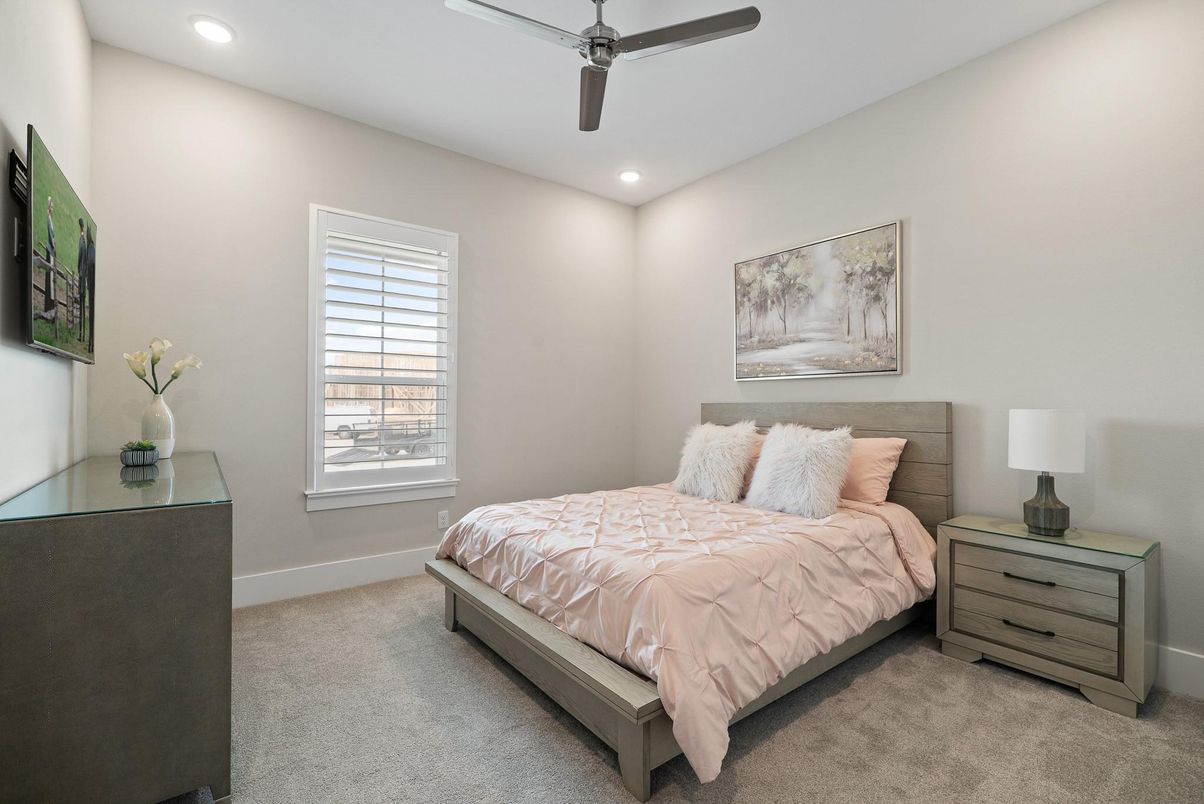 Bedroom, Interior, Recessed Lighting